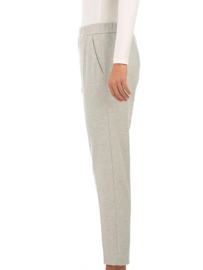 Le Tricot Perugia White Polyester Blend Trousers In Gray