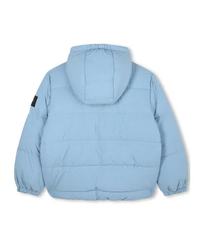 Marc Jacobs Checked Puffer Jacket In Blue