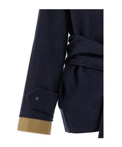 Jejia Cashmere Wool Coat In Blue