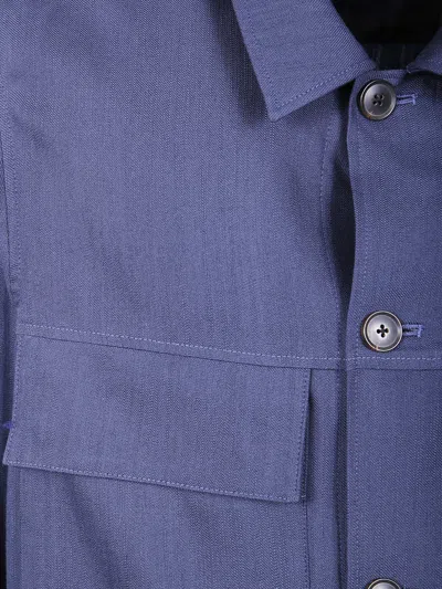Paul Smith Mens Shirt Jacket In Blue