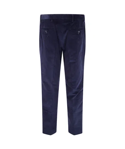Paul Smith Mens Pleated Trouser In Blue