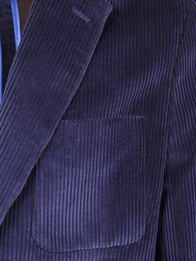 Paul Smith Mens Double Breast Blazer In Blue