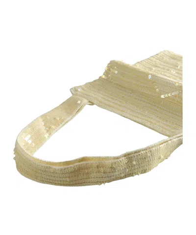 Bode Sequin Embellished Tote Bag In White