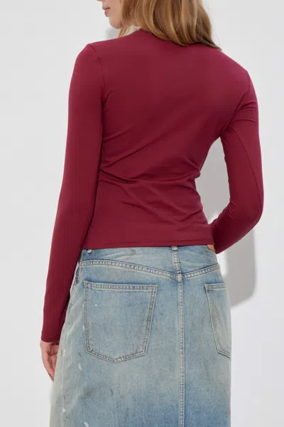 Misbhv Round-neck Tie-dye T-shirt In Red