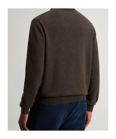Woolrich Cozy Turtleneck Sweater Long Sleeves In Brown