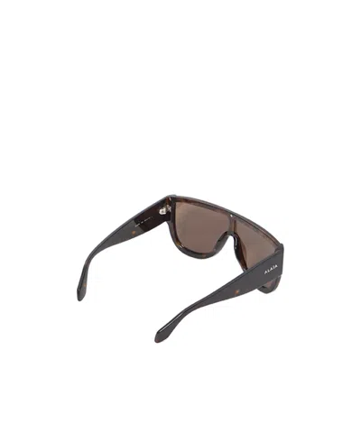 Alaïa Alaia Women Sunglasses Havana Mask In Black