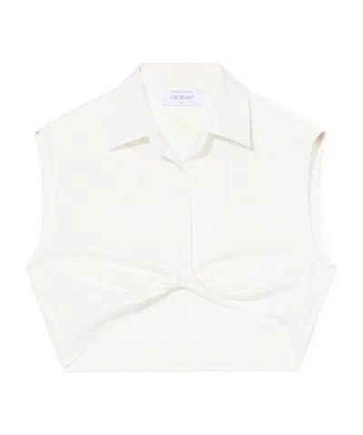 Off-white Sleeveless Shirt In White