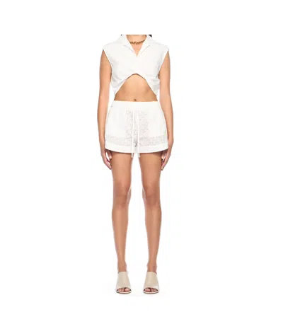 Off-white Sleeveless Shirt In White