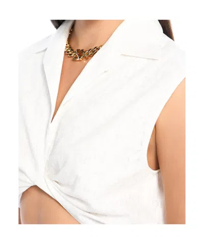 Off-white Sleeveless Shirt In White