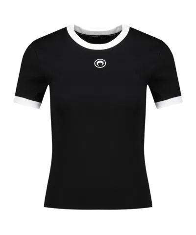 Marine Serre T-shirt E Polo Nero In Multi