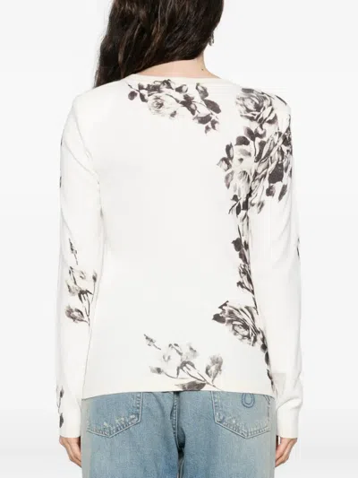 Blugirl Floral-print Top In White
