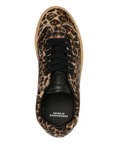 Copenhagen Leopard-print Sneakers In Brown