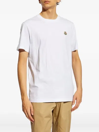 Moncler Logo-patch T-shirt Pack In White