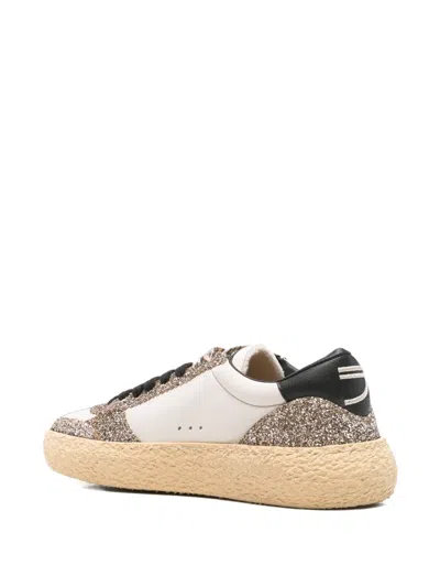 Puraai Glitter-panel Sneakers In Multi
