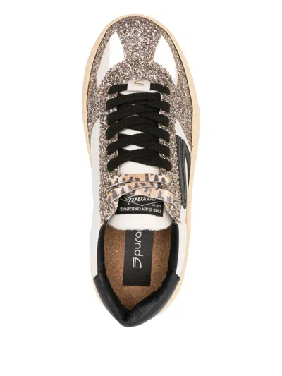 Puraai Glitter-panel Sneakers In Multi