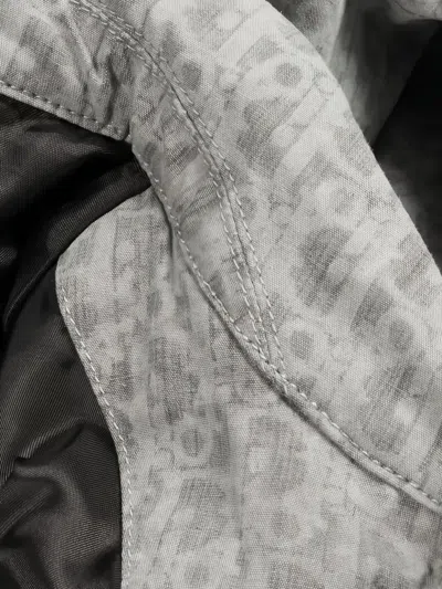 Pre-owned Dior 2010s Oblique Zip Blouson Jacket In Gray