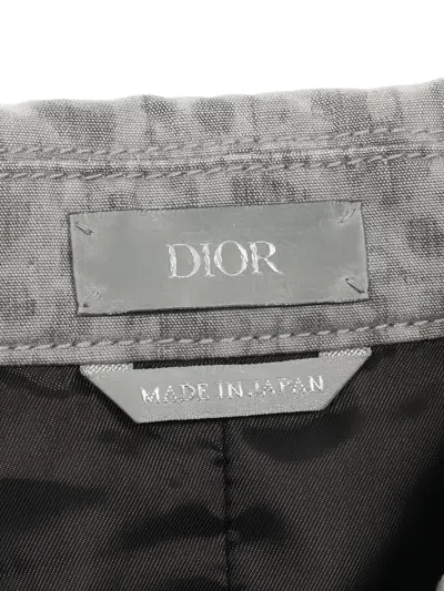 Pre-owned Dior 2010s Oblique Zip Blouson Jacket In Gray