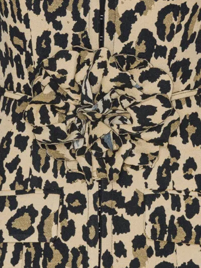 Rotate Birger Christensen Rotate Birgerchristensen Leopard Dress In Animal Print