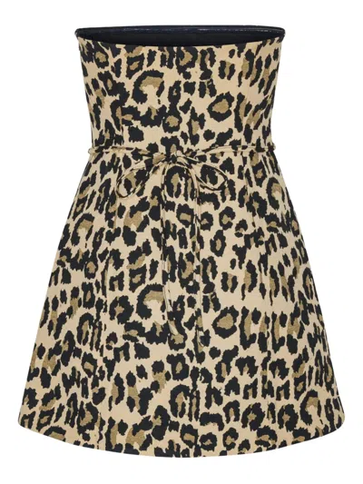 Rotate Birger Christensen Rotate Birgerchristensen Leopard Dress In Animal Print