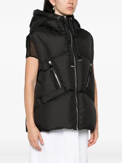 Khrisjoy Black Polyester Blend Down Jacket In Black