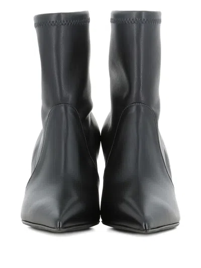 Sergio Levantesi 75mm Pointed-toe Ankle Boots In Black