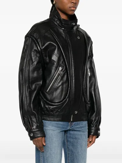 Isabel Marant High Collar Jacket Featuring Buckle Detail In Black