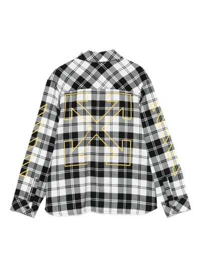 Off-white Flannel Shirt In Multi