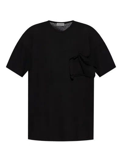 Yohji Yamamoto Chest-pocket T-shirt In Black
