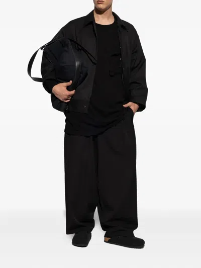 Yohji Yamamoto Chest-pocket T-shirt In Black