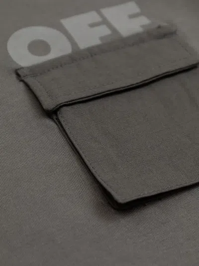 Off-white Chest-pocket T-shirt In Green