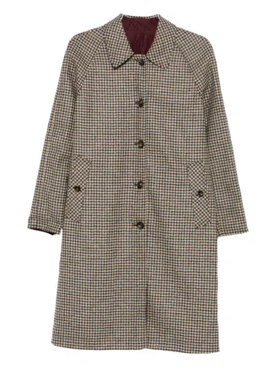 L'impermeabile Houndstooth-pattern Coat In Multi