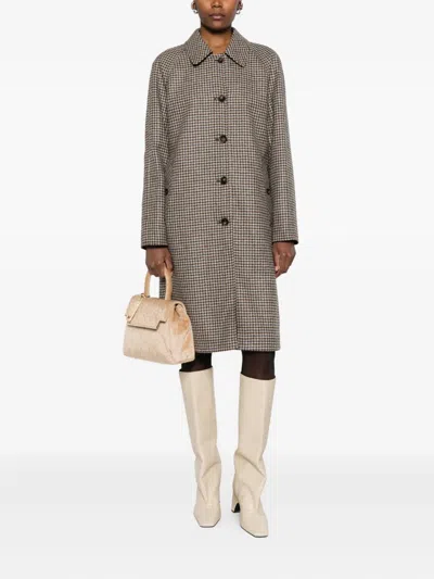 L'impermeabile Houndstooth-pattern Coat In Multi