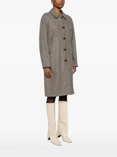 L'impermeabile Houndstooth-pattern Coat In Multi