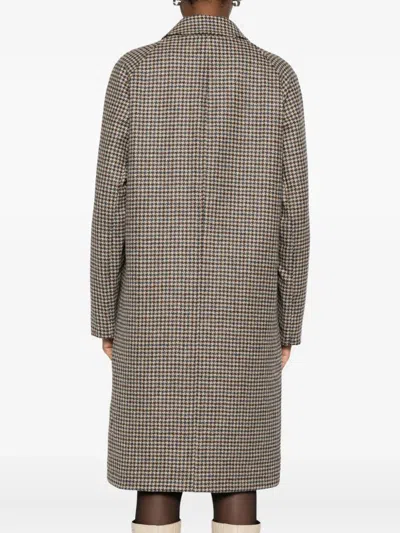 L'impermeabile Houndstooth-pattern Coat In Multi