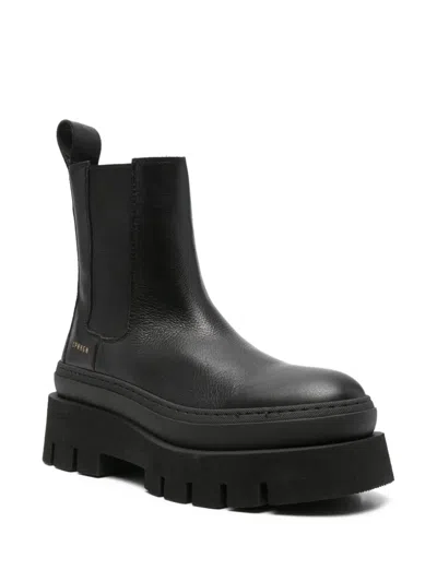Copenhagen Black Leather High-top Beatles Boots