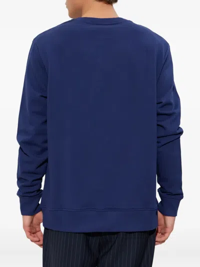 Balmain Long-sleeved Sweatshirt In Blue