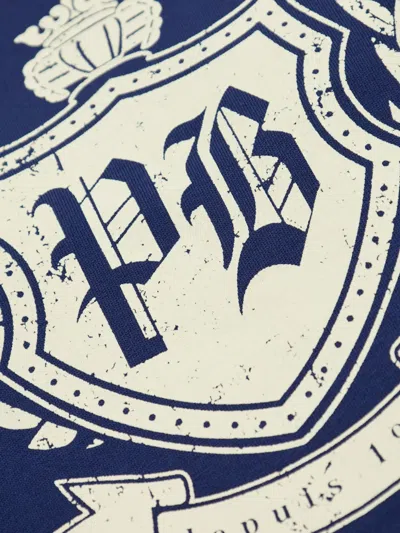 Balmain Long-sleeved Sweatshirt In Blue