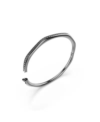 Swarovski Swaroski Dextera Ruthenium Plated Bangle In Black