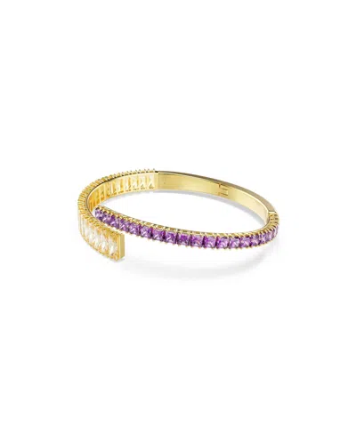 Swarovski Swaroski Matrix Gold-tone Plated Bangle In Multi