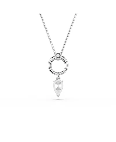Swarovski Mesmera Rhodium Plated Pendant Necklace In Silver