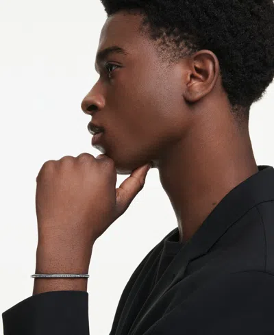 Swarovski Swaroski Dextera Ruthenium Plated Bangle In Black