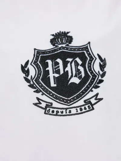 Balmain Emblem Buttoned Shirt In White