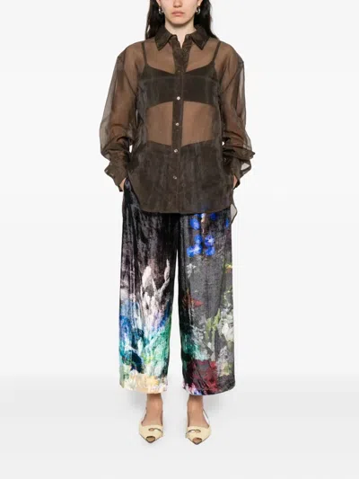 Yavi Printed Drawstring Trousers In Multi