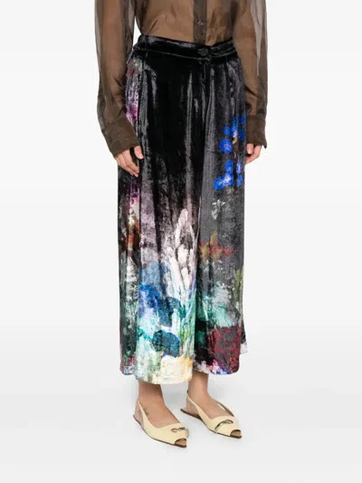 Yavi Printed Drawstring Trousers In Multi