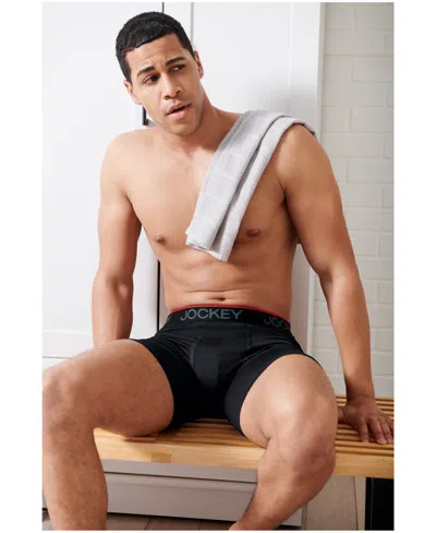 Jockey Men's 2-pack Chafe-proof Micro Boxer Briefs In Blue