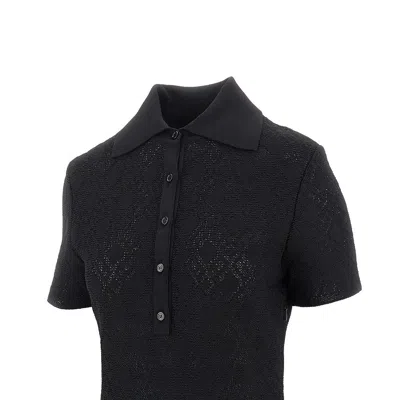 Givenchy Robe Polo En Jacquard Monogramme 72 In Black