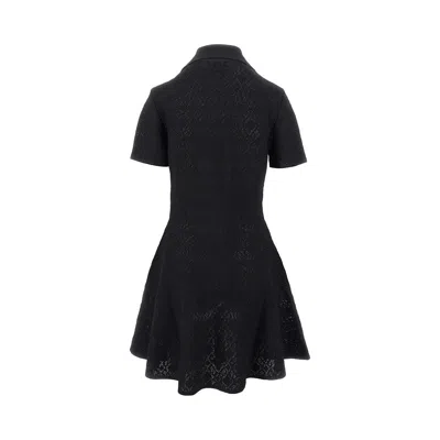 Givenchy Robe Polo En Jacquard Monogramme 72 In Black