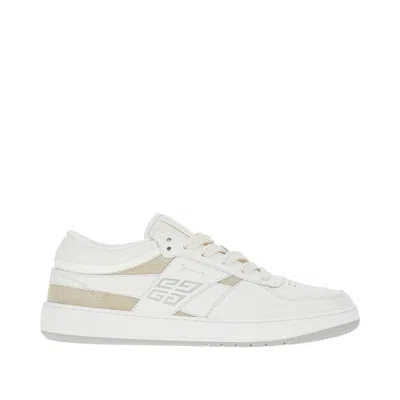 Givenchy G Move Low Top Leather Sneakers In White