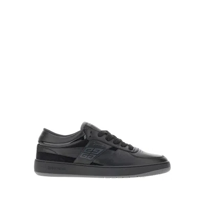 Givenchy G Move Panelled Leather Sneakers In Black