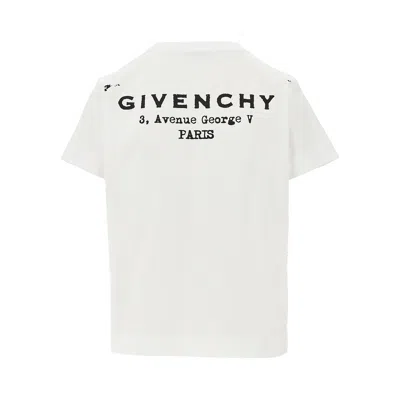 Givenchy White Cotton Jersey Crewneck T-shirt In White